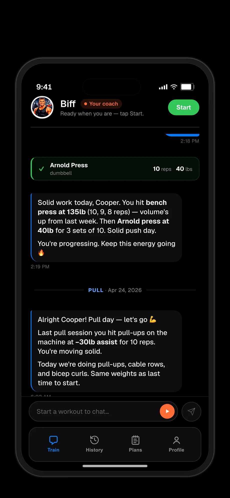 Logging sets in chat