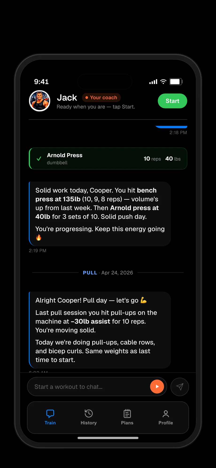 Logging sets in chat